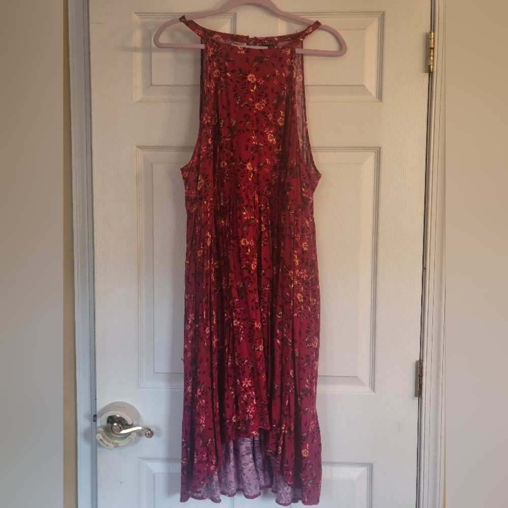 Torrid Size 2 Women's High-Low Dress Multi With Keyhole Back